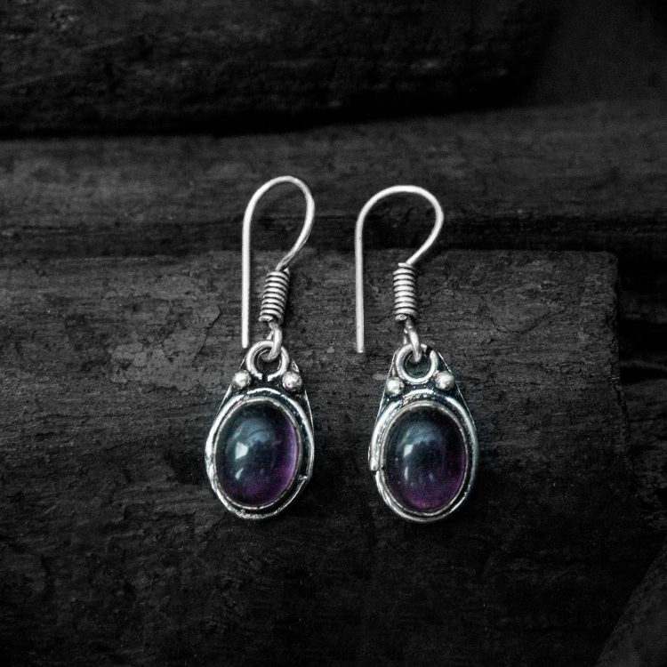 Teardrop Stone Earrings