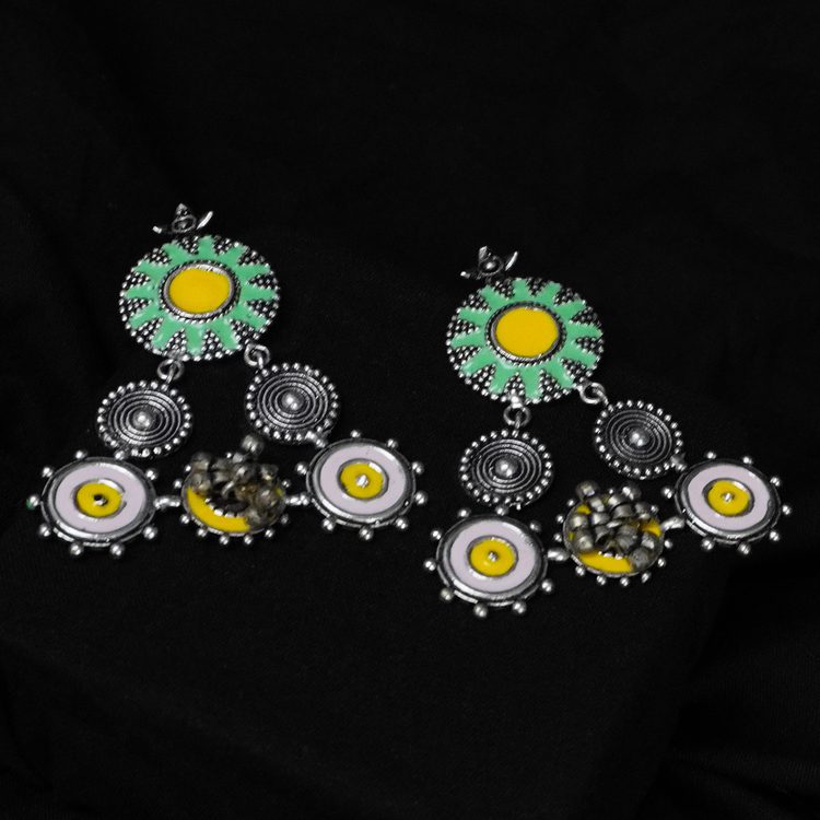 Traditional Tribal Dual Tone Earings