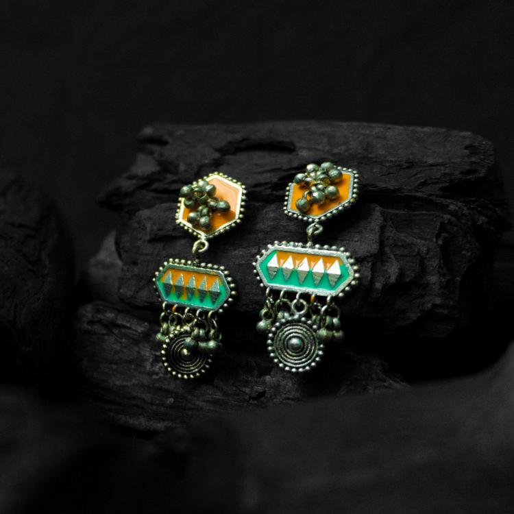 Oxidised Traditional Jhumka